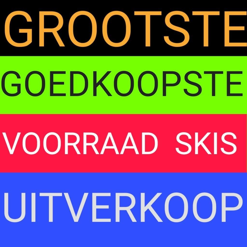 GROOTSTE GOEDKOOPSTE VOORRAAD SKIS EN SKI SCHOENEN, Ophalen of Verzenden, Zo goed als nieuw, Carve, Skiën