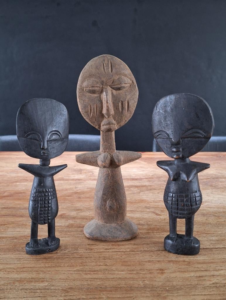 div. Afrikaanse houten vruchtbaarheidsbeeldje Ashanti Senufo, Antiek en Kunst, Kunst | Niet-Westerse kunst, Ophalen of Verzenden