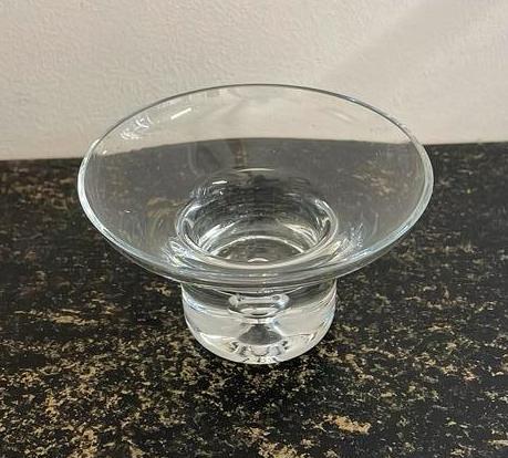 Krosno Poland waxinelicht houder, Antiek en Kunst, Antiek | Glas en Kristal, Ophalen of Verzenden