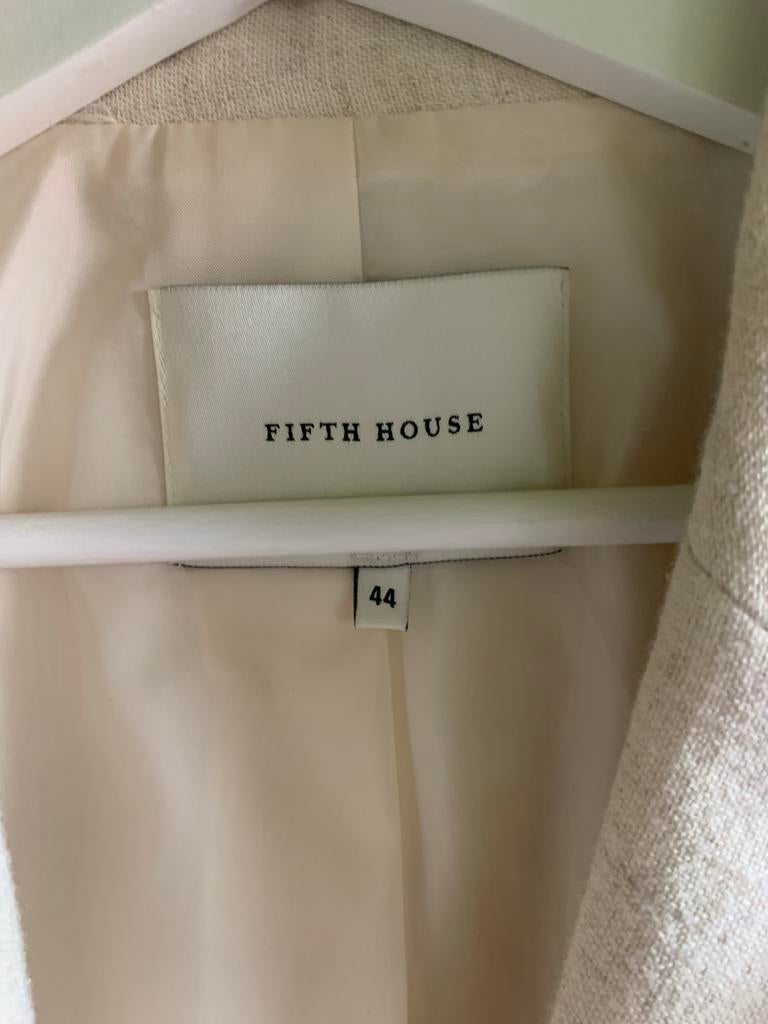 Fifth house linnen blazer, Wit, Maat 42/44 (L), Nieuw, Ophalen of Verzenden