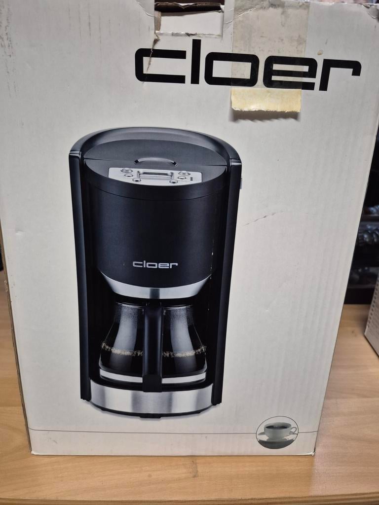 Nieuwe Cloer Koffiemachine - Perfecte Koffie!, Afneembaar waterreservoir, Gemalen koffie, Ophalen of Verzenden, 4 tot 10 kopjes