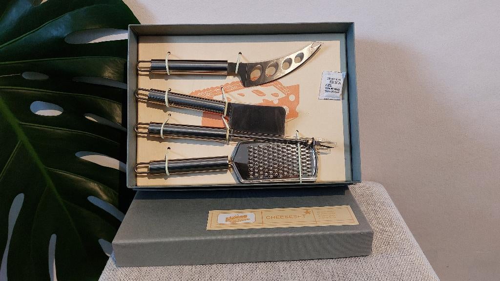 RVS Kaasset – Nieuw – 4-delig, Ophalen of Verzenden, Nieuw, Rvs of Chroom, Bestekset