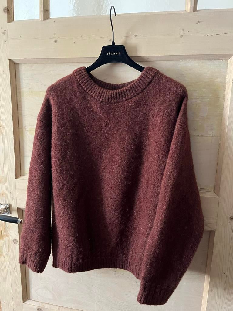 Trui Amiel, Sézane, Kleding | Dames, Ophalen of Verzenden, Zo goed als nieuw, Bruin