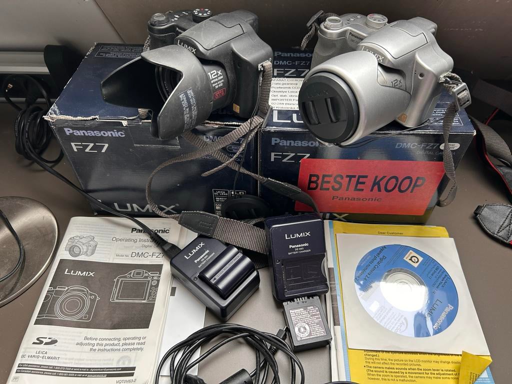 2x Panasonic Lumix DMC-FZ7 Compleet, Ophalen of Verzenden, Gebruikt, Compact, 8 keer of meer