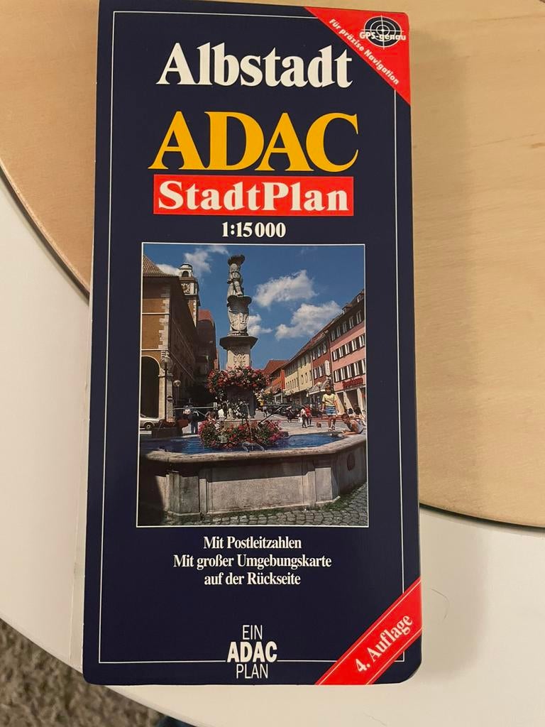 ADAC kaart Albstadt (D), Ophalen of Verzenden, Gelezen, 1800 tot 2000, Landkaart