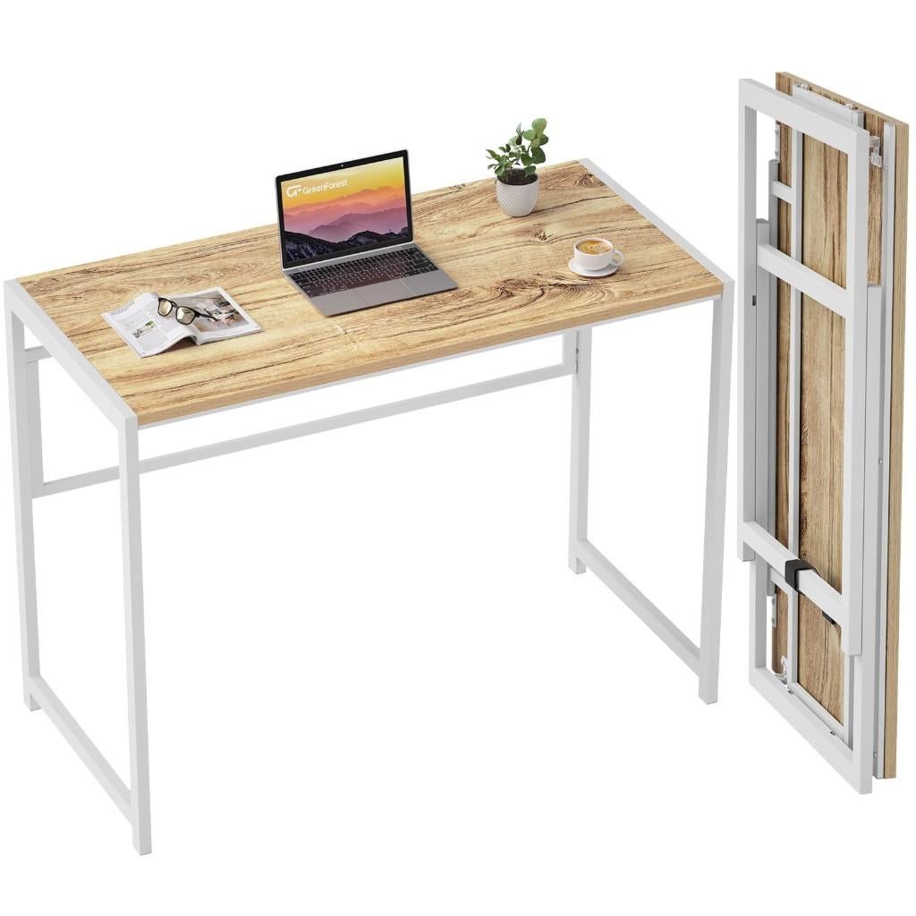 GreenForest Small Foldable Desk 100x48cm, Huis en Inrichting, Ophalen, Zo goed als nieuw, Bureau