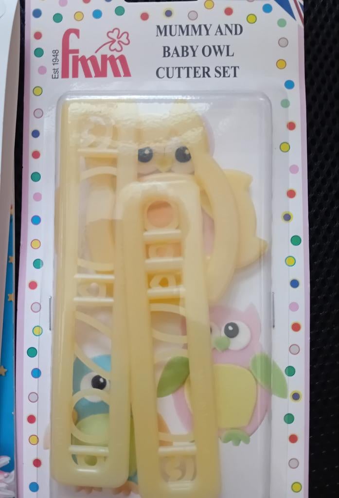 Fondant uitstekers  2 uiltjes, Ophalen of Verzenden, Zo goed als nieuw, Taarten of Cupcakes