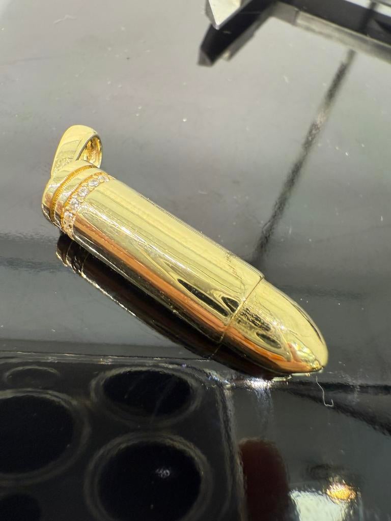 Prachtige 14 karaats gouden kogel hanger, Ophalen of Verzenden, Nieuw, Goud, Goud