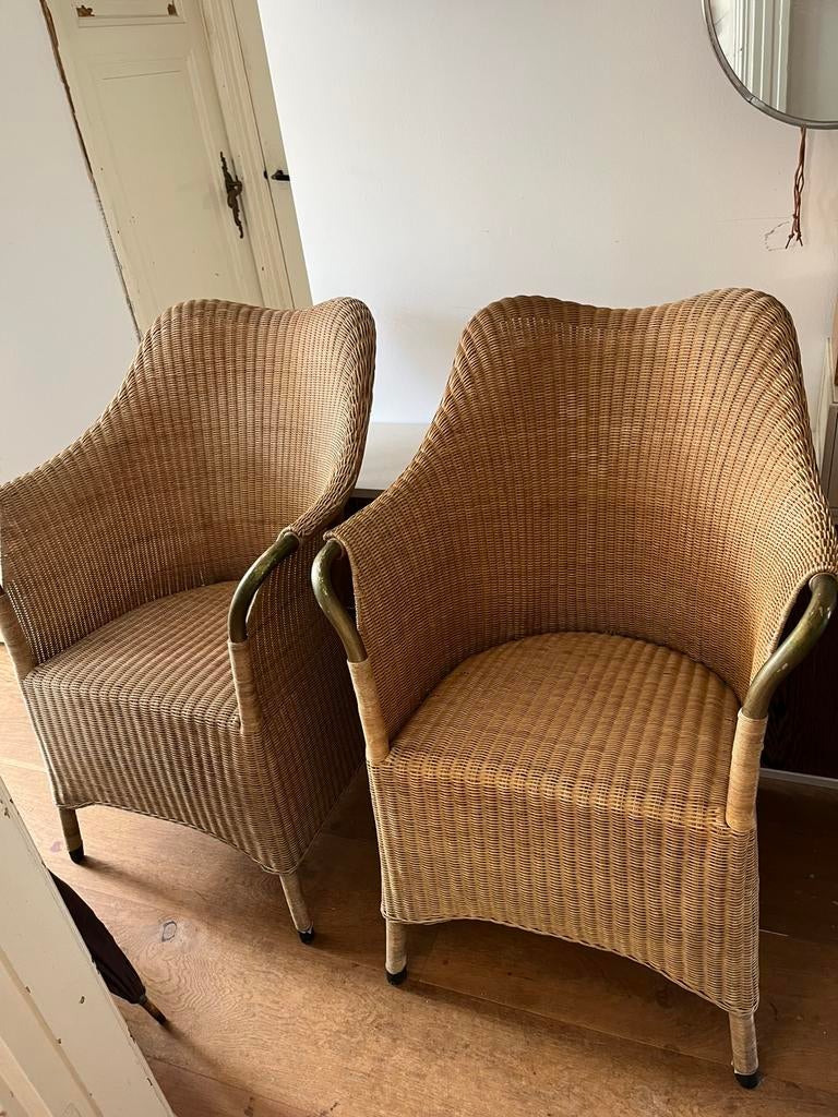 Rieten fauteuil, Roderick de Vos, Ophalen, Zo goed als nieuw, Minder dan 75 cm, 50 tot 75 cm