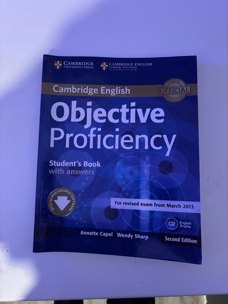 Cambridge English Objective Proficiency C2  - Tweede Editie, Boeken, Ophalen of Verzenden, Zo goed als nieuw, Niet van toepassing