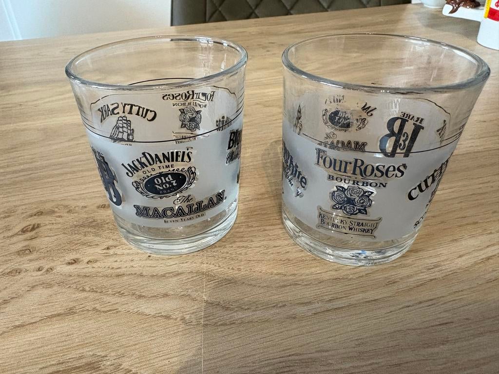 Whiskey Glazen Set - Bekende Merken, Ophalen of Verzenden, Gebruikt