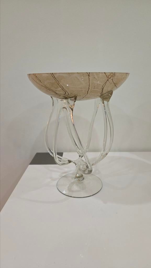 Jozefina Krosno 'Octopus' glazen schaal, Antiek en Kunst, Ophalen of Verzenden