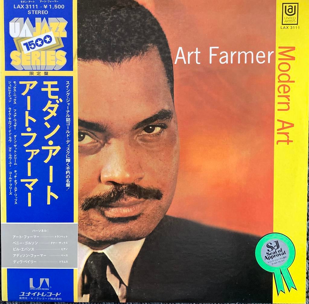 Jazz LP ART FARMER-Modern Art, Japan, Obi, Cd's en Dvd's, Vinyl | Jazz en Blues, 1960 tot 1980, Verzenden, Zo goed als nieuw, 12 inch