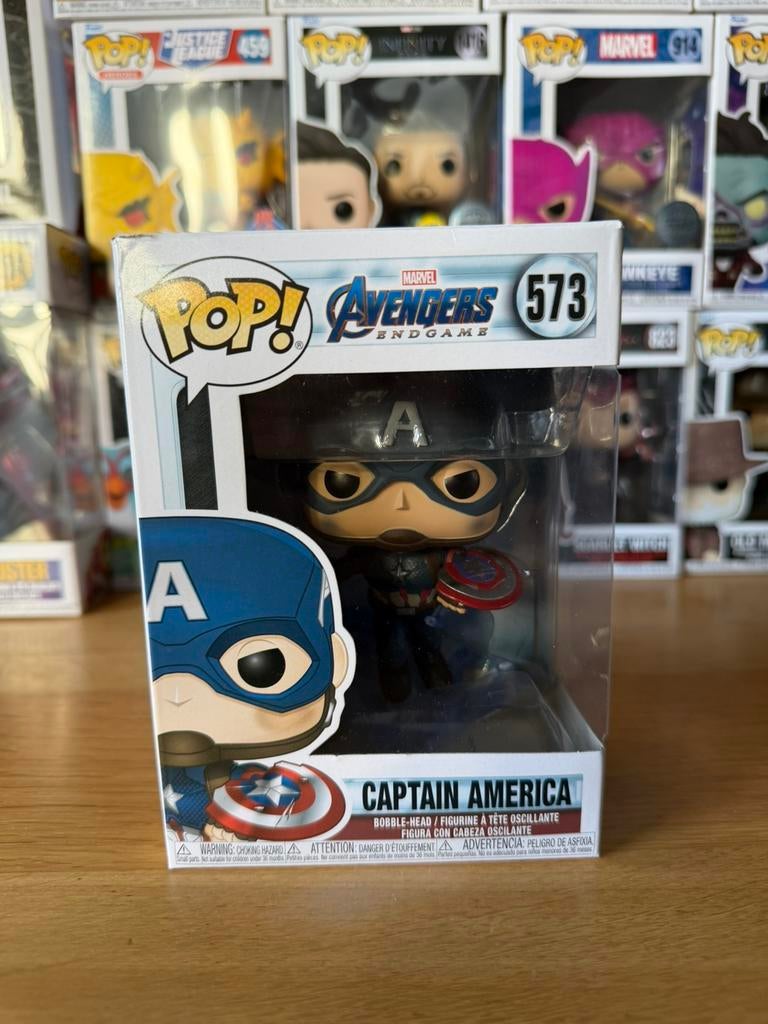 573 Captain America Funko Pop Marvel, Ophalen of Verzenden