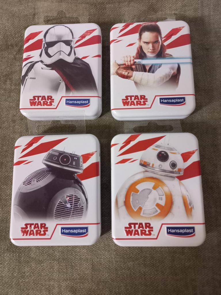 4 Star wars doosjes met pleisters., Verzamelen, Ophalen of Verzenden