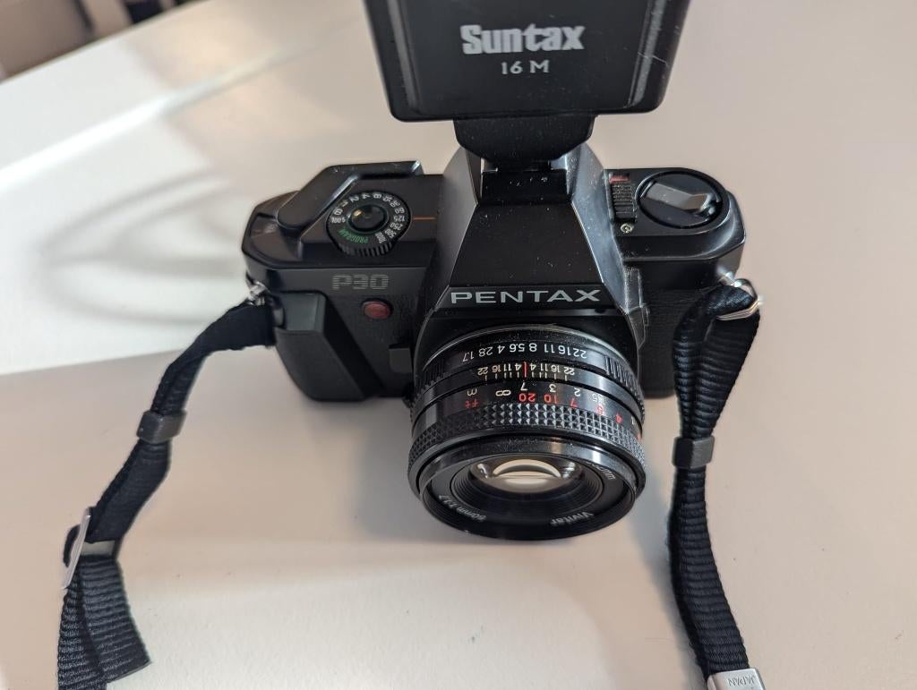 Pentax P30 Analoge Camera, Ophalen of Verzenden, Gebruikt, Compact, Pentax