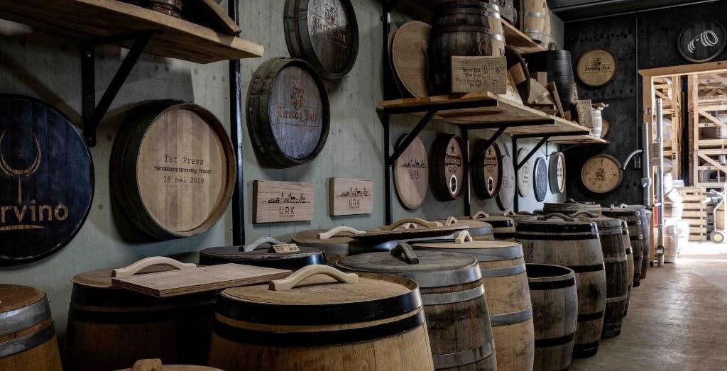 Regenton Los deksel Kraan Regenopvang Eiken Wijnvat, 150 liter of meer, Ophalen of Verzenden, Nieuw, Hout