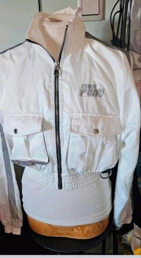 Bershka wit jasje, Kleding | Dames, Jassen | Zomer, Wit, Zo goed als nieuw, Maat 36 (S), Bershka