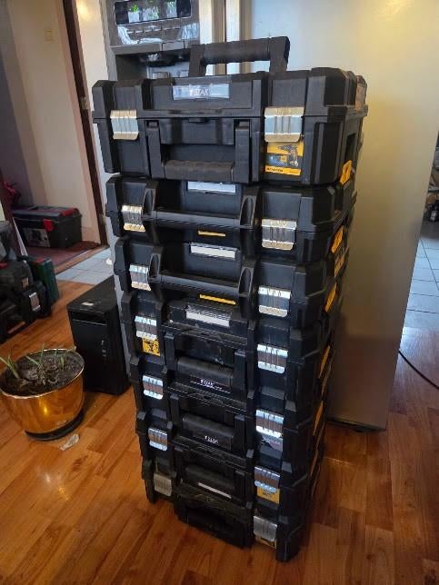 DeWalt TSTAK systeemkoffers., Doe-het-zelf en Verbouw, Gereedschapskisten, Ophalen of Verzenden, Nieuw