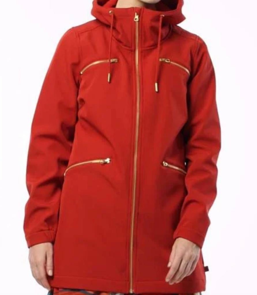 DANEFAE *NIEUWE softshell ademende tussenjas* brique mt L, Kleding | Dames, Jassen | Winter, Maat 42/44 (L), Nieuw, Ophalen of Verzenden