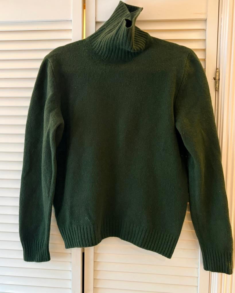 Herno wollen coltrui  mt XS/S (50), Ophalen of Verzenden, Zo goed als nieuw, Maat 34 (XS) of kleiner, Groen