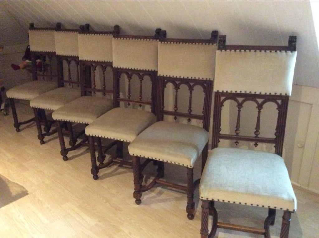 6 Notenhouten Henry Deux Stoelen - Puntgaaf!, Antiek en Kunst, Ophalen of Verzenden