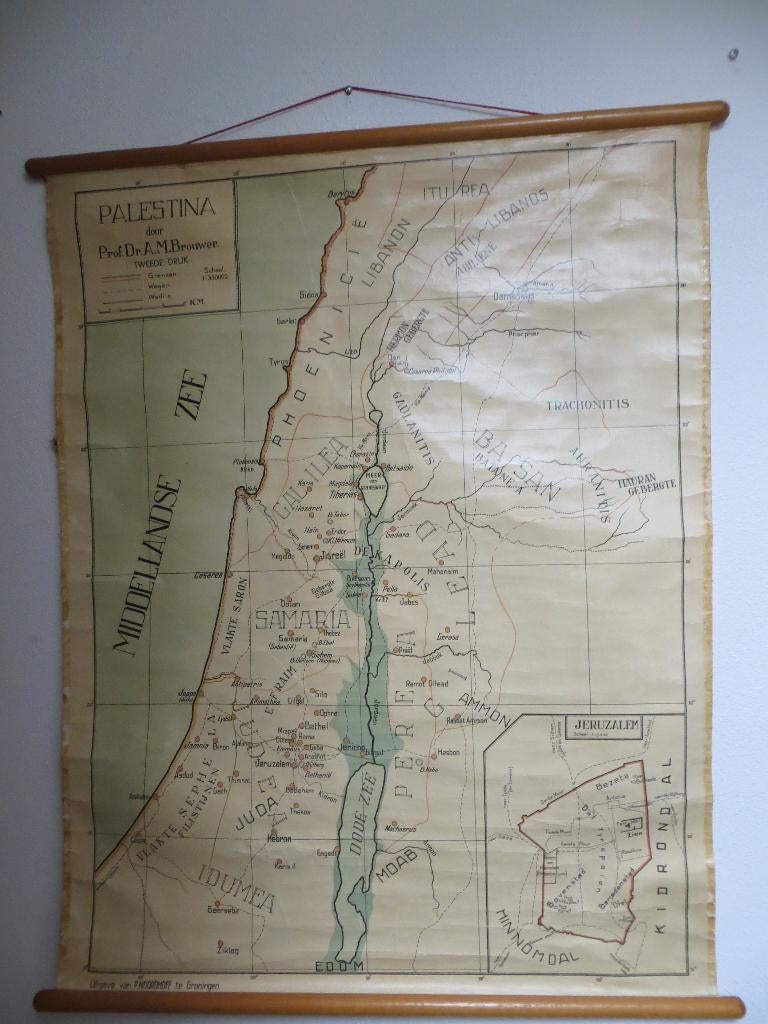Schoolplaat Palestina, Ophalen of Verzenden, Natuur en Biologie