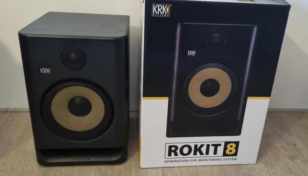 KRK Rokit RP8 G5, Zo goed als nieuw, 120 watt of meer, Front, Rear of Stereo speakers, Ophalen