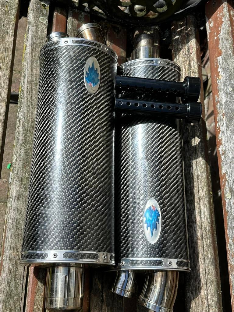 Carbon sportuitlaten / slip-on dempers  – incl. dB killers, Ophalen of Verzenden