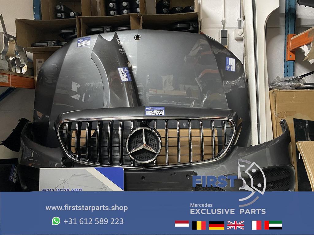 W213 S213 W238 AMG VOORKOP GRIJS COMPLEET Mercedes E Klasse, Auto-onderdelen, Carrosserie en Plaatwerk, Bumper, Mercedes-Benz