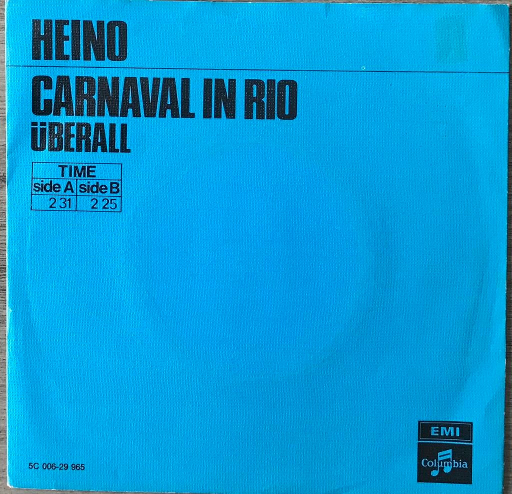 HEINO - Carnaval in Rio (NL’72) ALS NIEUW, Verzenden, Zo goed als nieuw