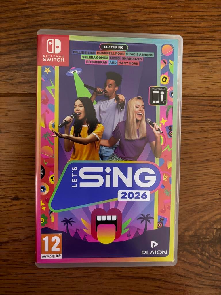 Let's Sing 2026 Nintendo Switch met microfoons, Muziek, Gebruikt, Eén computer, Ophalen of Verzenden
