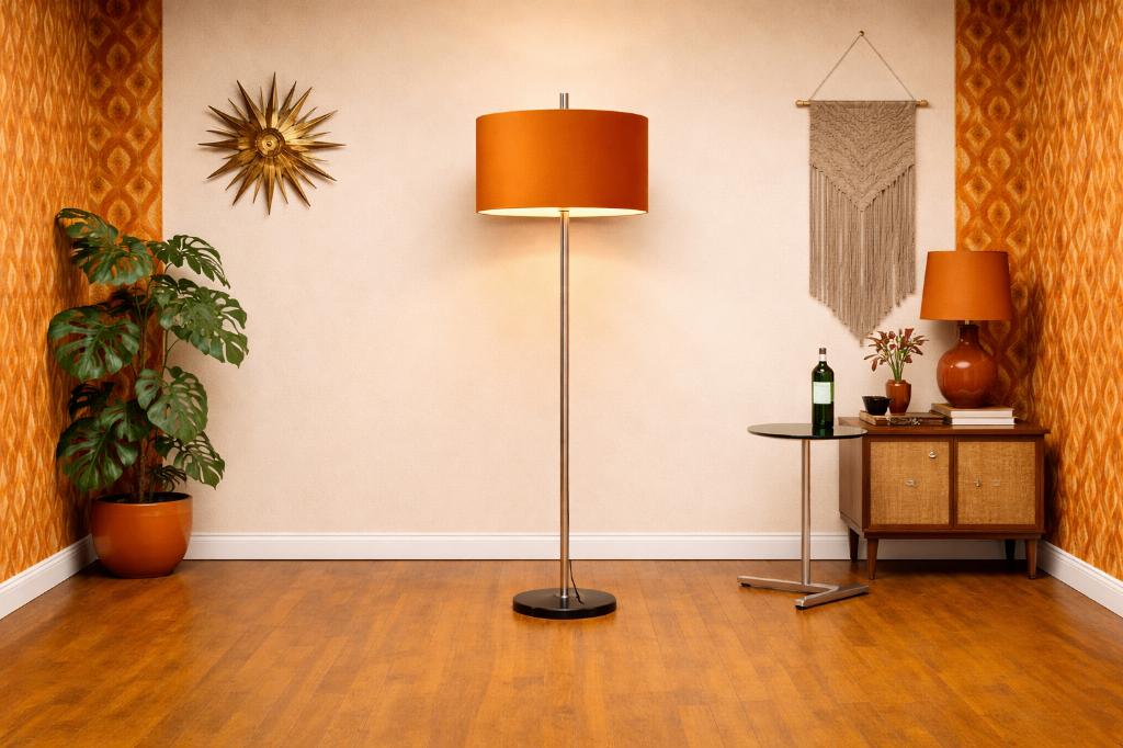 Vintage /vloerlamp 70er jaren / Retro / Mid age, Huis en Inrichting, Lampen | Vloerlampen, Ophalen, Gebruikt, Vintage / Modern / Minimalistisch