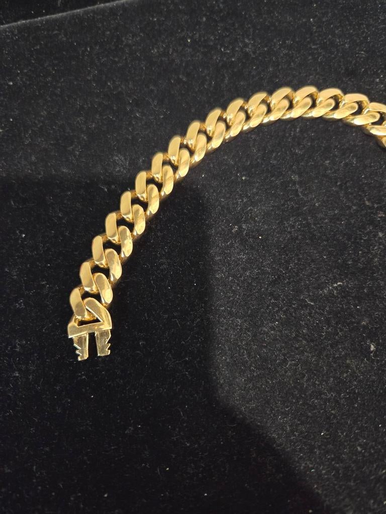 14 k gouden cuban armband 31,8 gram, Ophalen of Verzenden, Nieuw, Goud, Goud