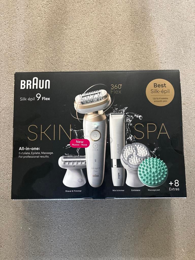 Braun Silk-épil 9 Flex Skin Spa, -, -, Overige typen, Nieuw