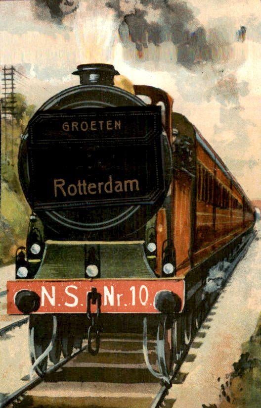 Rotterdam - Groeten uit, Ophalen of Verzenden, Voor 1920, Gelopen, Zuid-Holland