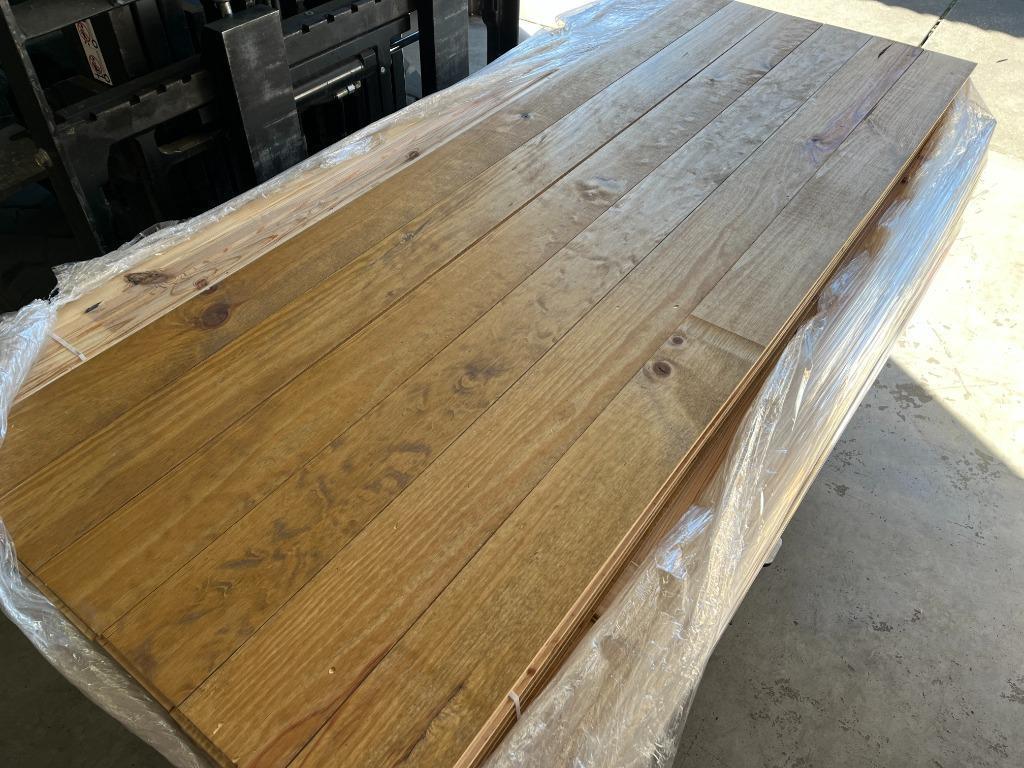 Verouderde grenen planken 20 x 170 Praline geolied , vloer, Ophalen of Verzenden, Nieuw, 75 m² of meer, Parket