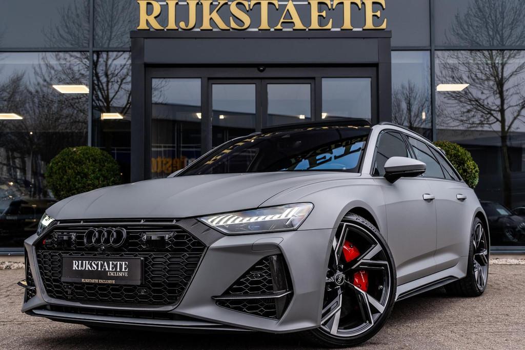 Audi RS6 Avant 4.0 TFSI Quattro|PANO|B&O|KERAMISCH|CARBON, Auto's, Automaat, Gebruikt, 600 pk, RS6
