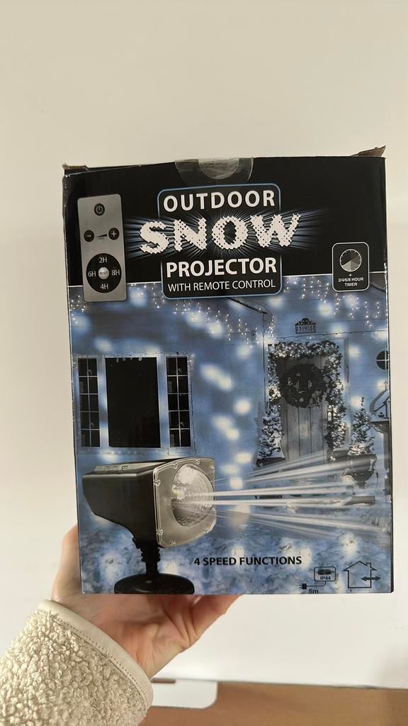 Outdoor snow projector, Ophalen of Verzenden, Zo goed als nieuw