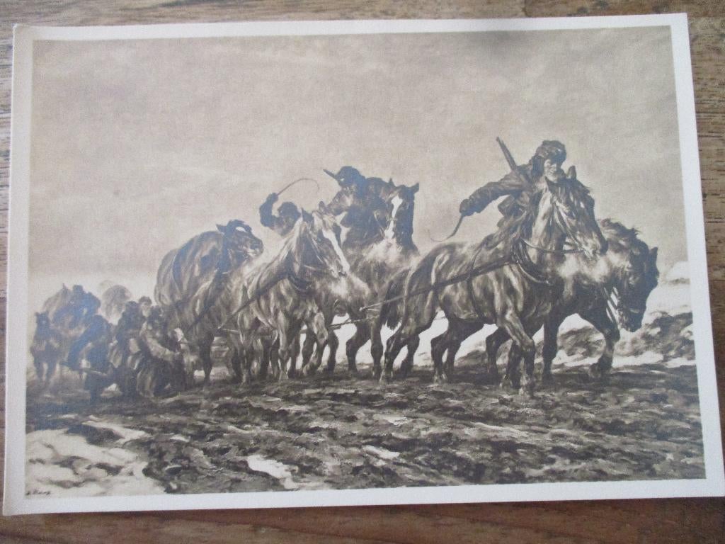 3e Rijk postkaart - Haus der Deutschen Kunst - Rusland, Verzenden, Landmacht, Duitsland, Foto of Poster