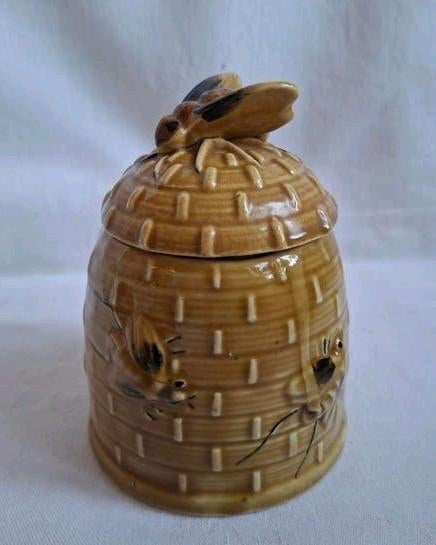 Honingpot vintage Keramiek met deksel, Ophalen of Verzenden