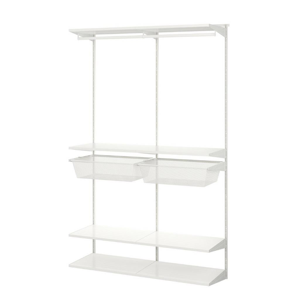 IKEA BOAXCEL system wandrails laden planken zie beschrijving, Huis en Inrichting, Ophalen, Zo goed als nieuw