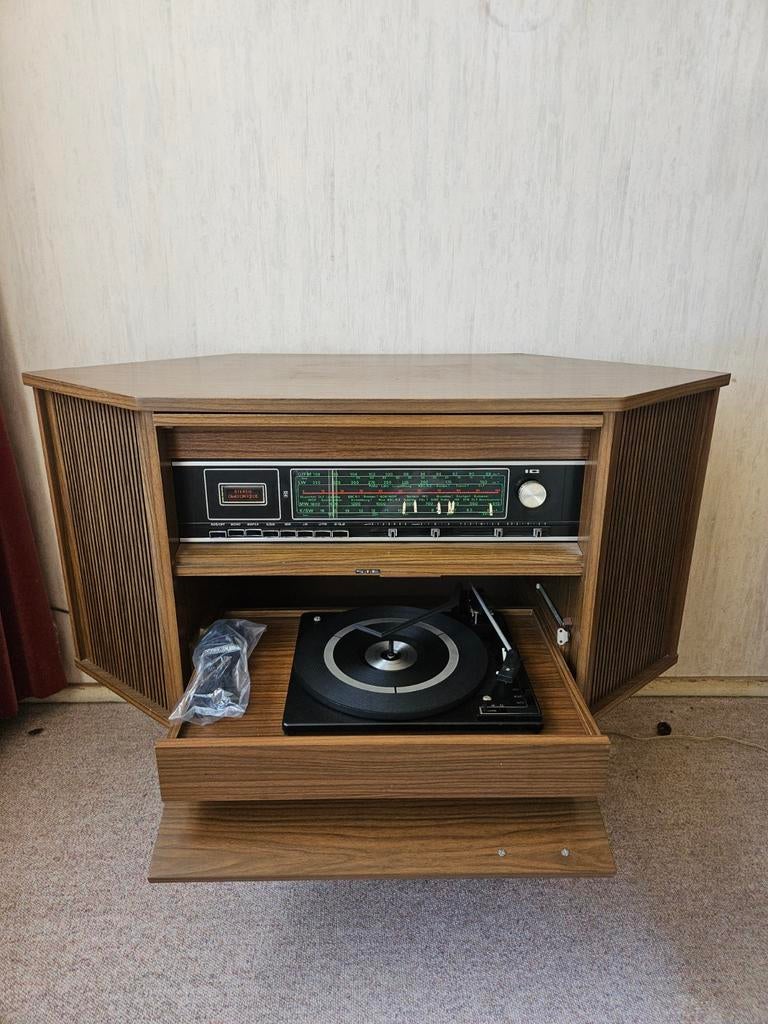 Vintage Grundig Platenspeler Meubel - Jaren '70, Ophalen, Gebruikt, Platenspeler, Overige merken