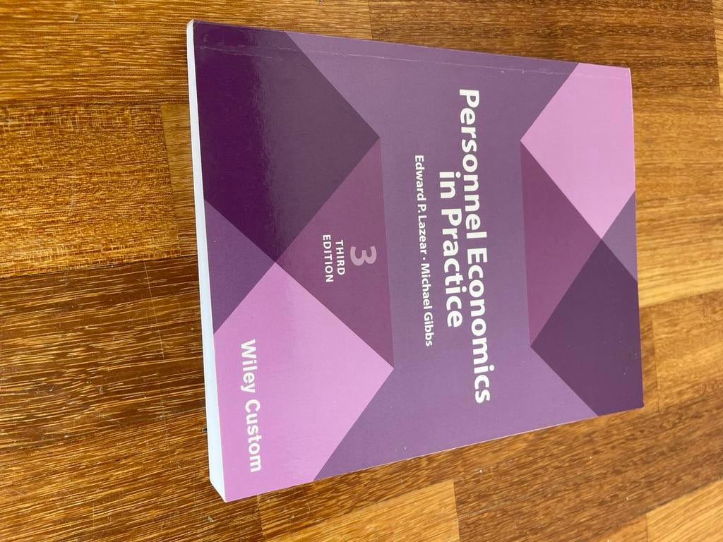 Personnel economics in practice 9781119427360, Ophalen of Verzenden, Zo goed als nieuw