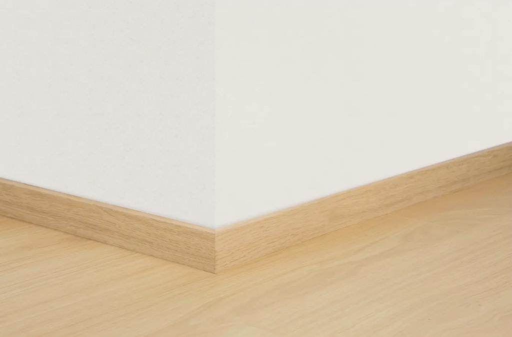 Licht eiken hoge plint 240cm - 12x58mm, Ophalen, Nieuw, Mdf, 200 tot 250 cm