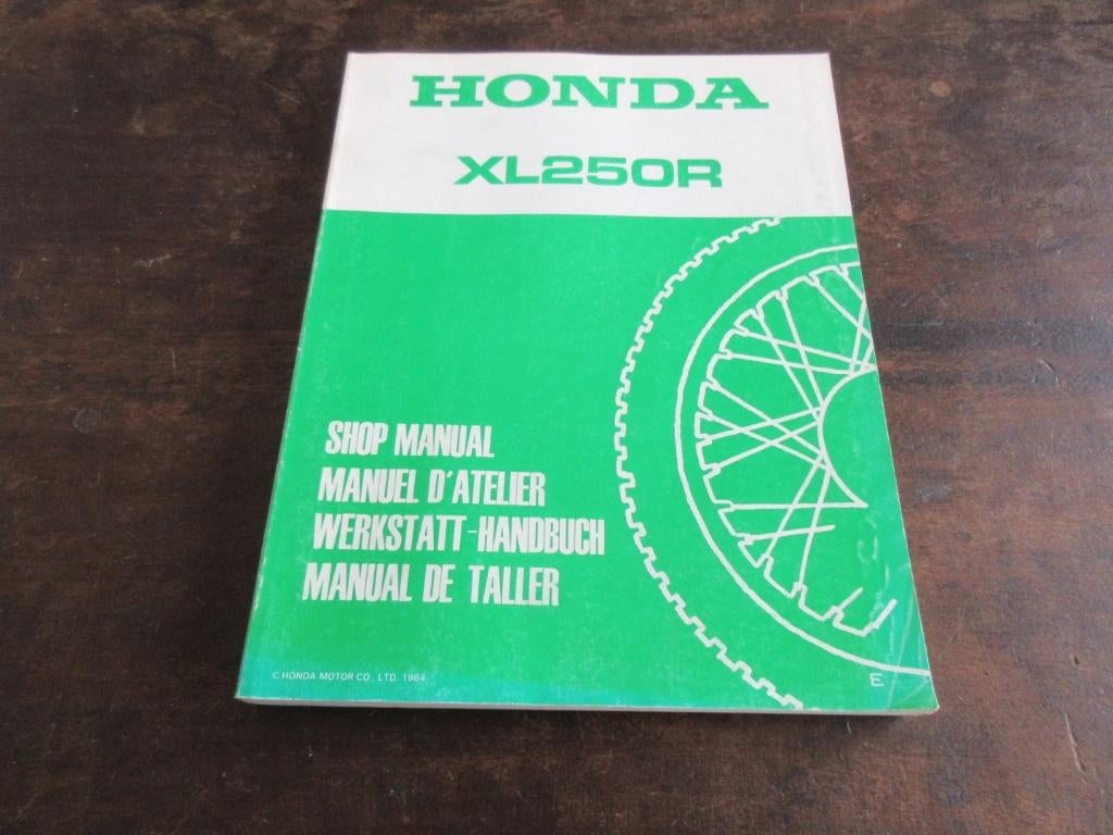Honda XL250R werkplaatshandboek manual, Ophalen of Verzenden, Honda