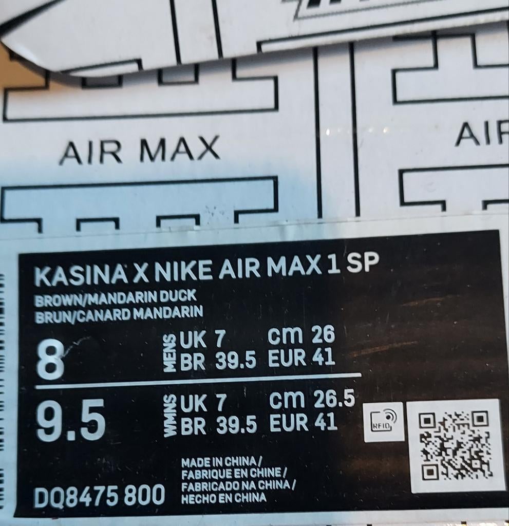 Nike Kasina X air max 1, Nike air max, Overige kleuren, Nieuw, Ophalen of Verzenden