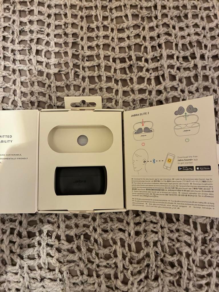Jabra Elite 2 Draadloze Oordopjes - Grijs, Gebruikt, Bluetooth, Jabra se, In gehoorgang (in-ear)