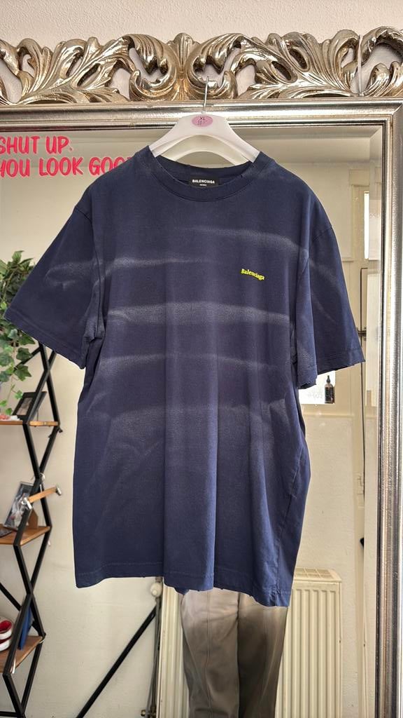Balenciaga shirt, Kleding | Heren, T-shirts, Ophalen of Verzenden, Zo goed als nieuw, Maat 48/50 (M), Blauw