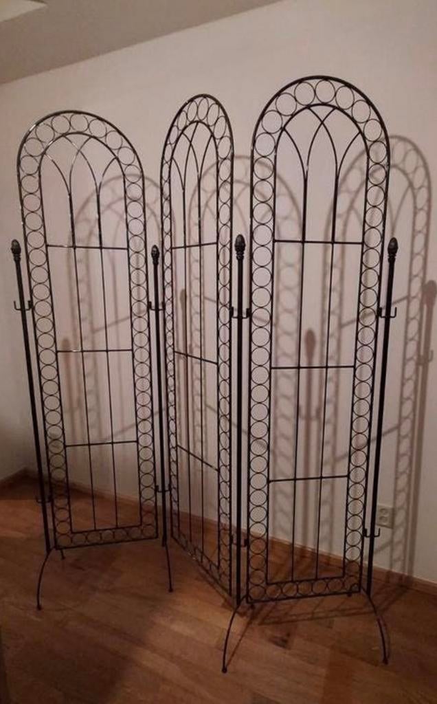 Decoratief kamerscherm, donker metaal. Zware kwaliteit., Ophalen